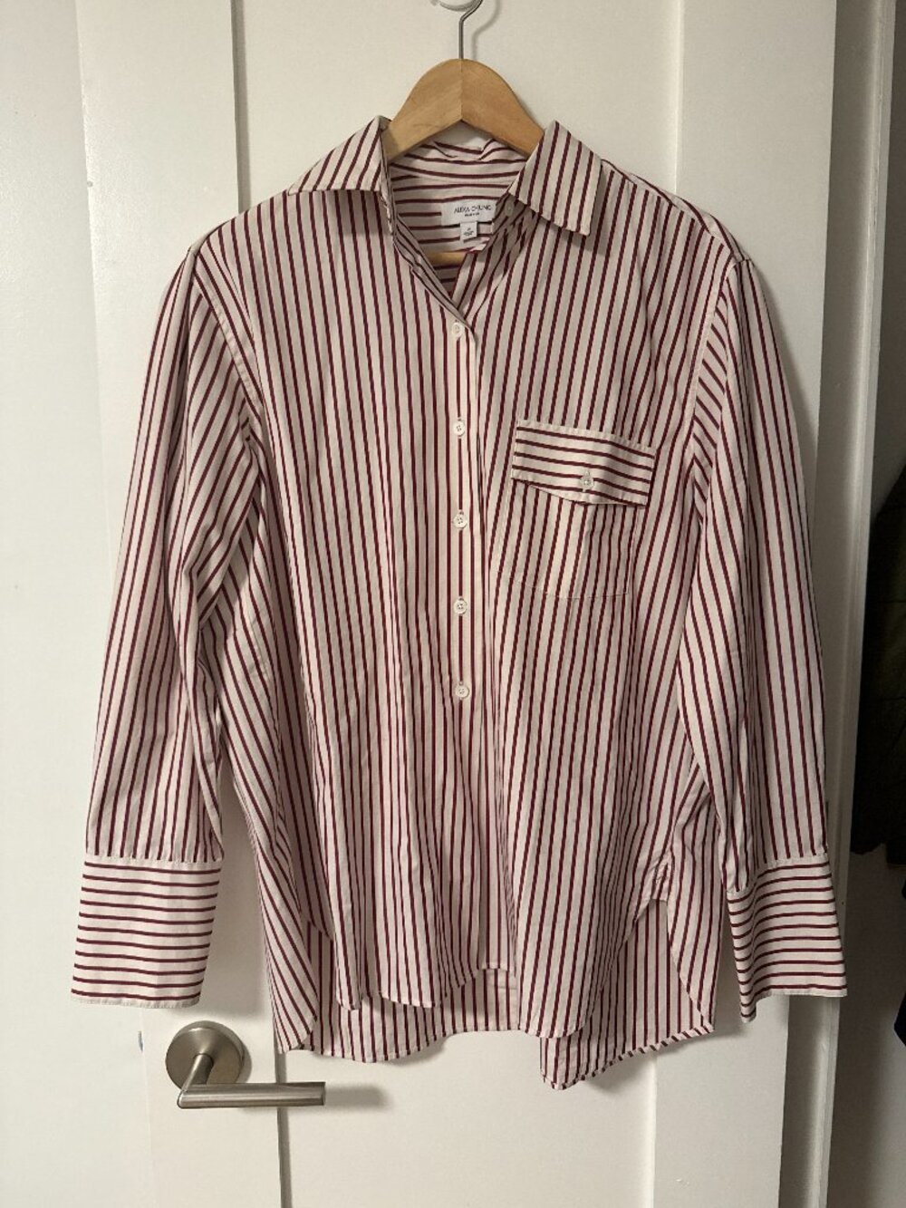Alexa Chung x Madewell Striped Oversized Button Down Shirt M